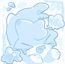 cute art, idk artist, found on pinterest, color edited by me :3
